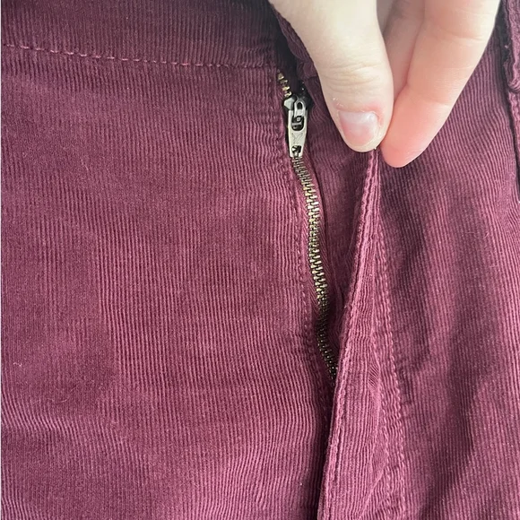 American Eagle Outfitters Burgundy Corduroy Pants - Picture 5 of 15